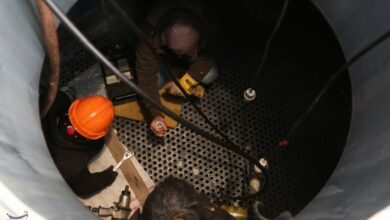 تعمیرات پتروشیمی خراسان در دمای منهای 10درجه