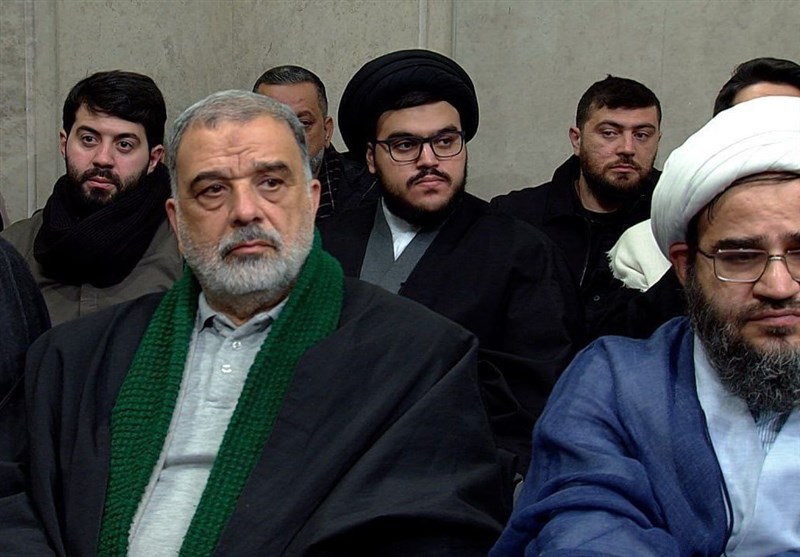 حضور فرزند سیدحسن نصرالله در دیدار مداحان با امام خامنهای