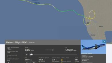 سقوط هواپیمای جمهوری آذربایجان در قزاقستان با ۷۰ سرنشین-+ فیلم