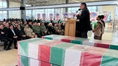 شمیم عطر شهدا هوای برفی اردبیل را فرا گرفت