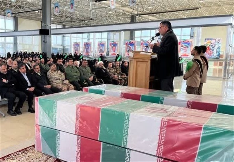 شمیم عطر شهدا هوای برفی اردبیل را فرا گرفت