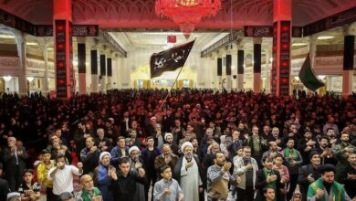 عزاداری شب شهادت حضرت زهرا(س) در حرم حضرت معصومه(س)