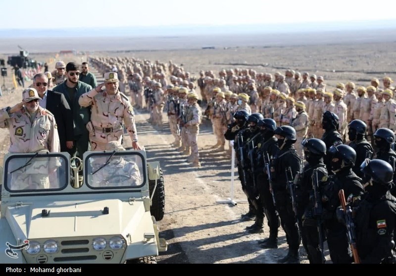 نمایش اقتدار یگانهای عملیاتی در منطقه دیگرستم طبس+تصاویر