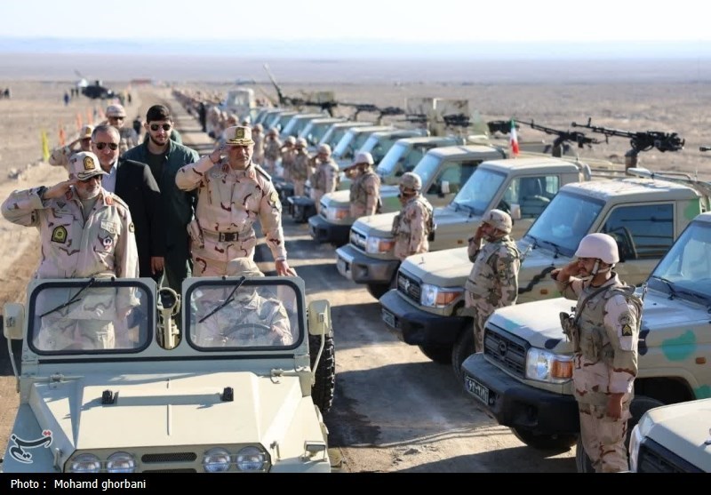 نمایش اقتدار یگانهای عملیاتی در منطقه دیگرستم طبس+تصاویر