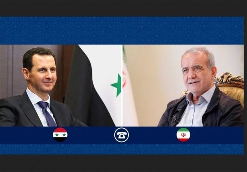 پزشکیان در گفتگو با اسد: کنار دولت و ملت سوریه ایستادهایم