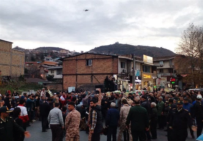 گرمی حضور شهدای گمنام در غروب سرد پاییزی شمال+تصاویر