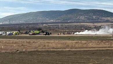 ۵ نفر در سقوط بالگرد نظامی در ترکیه کشته شدند