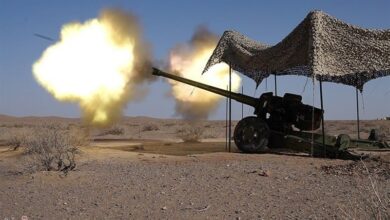 اجرای آتش سنگین یگانهای توپخانه نزسا در رزمایش