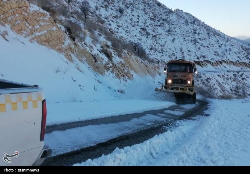 بارش برف در کهگیلویه و بویراحمد + تصاویر