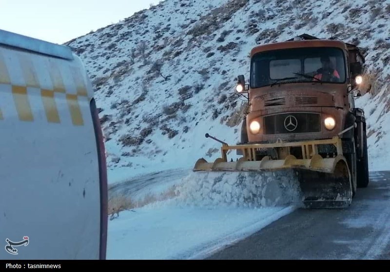 بارش برف در کهگیلویه و بویراحمد + تصاویر