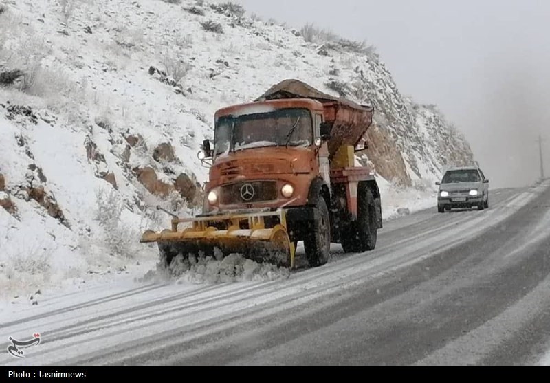 بارش برف در کهگیلویه و بویراحمد + تصاویر