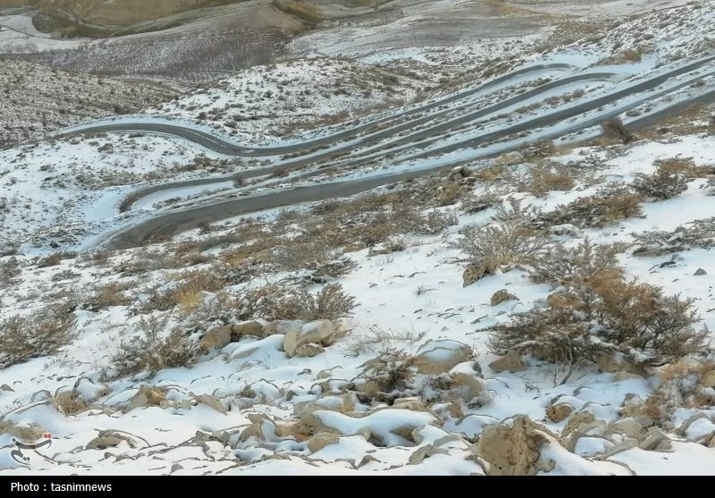 بارش برف در کهگیلویه و بویراحمد + تصاویر