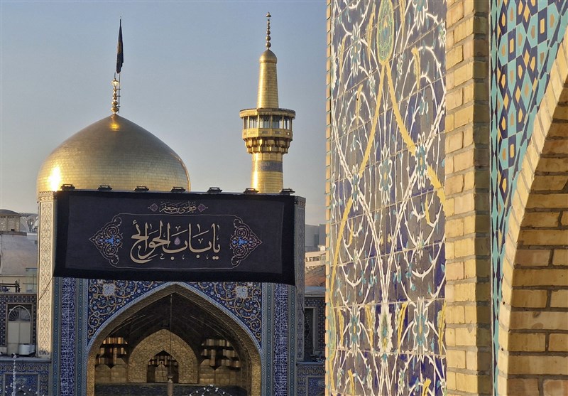 بارگاه منور رضوی سیاهپوش شد +تصاویر