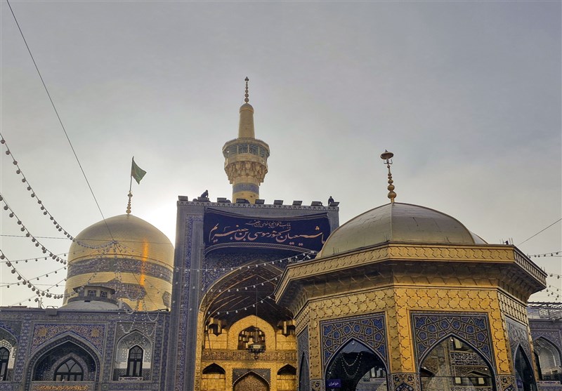 بارگاه منور رضوی سیاهپوش شد +تصاویر