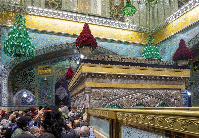 بارگاه منور رضوی سیاهپوش شد +تصاویر