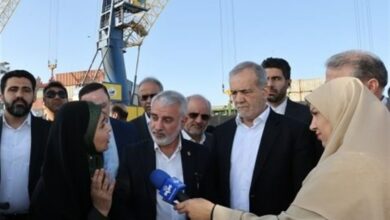 بازدید پزشکیان از بندر شهید بهشتی چابهار/ جانمایی بندر جدید