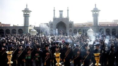 برپایی دسته عزای خادمان حرم حضرت معصومه(س)
