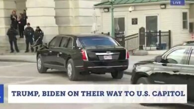 «ترامپ» و «بایدن» وارد کنگره شدند+ فیلم