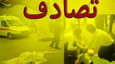 تصادف در اتوبان قم_تهران با دو فوتی و مصدوم؛ ترافیک سنگین