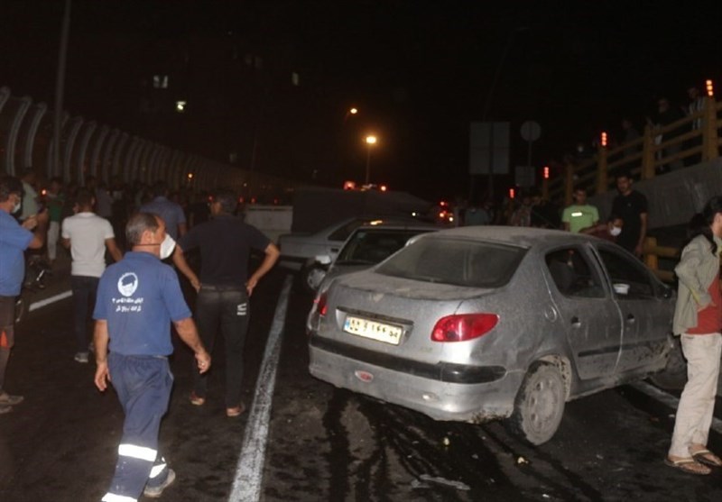 تصادف زنجیرهای در آزادراه قم – تهران 10 مصدوم بر جا گذاشت