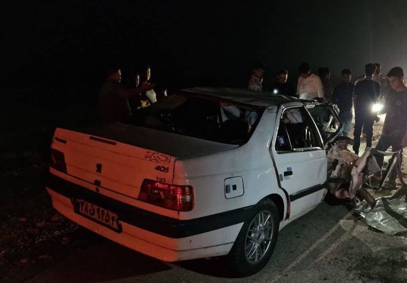 تصادف مرگبار در جاده ورامین؛ برخورد 3 خودرو و فوت 2 نفر