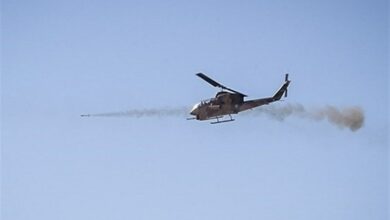 تمرین بالگردهای رزمی هوانیروز سپاه در رزمایش پیامبر اعظم 19