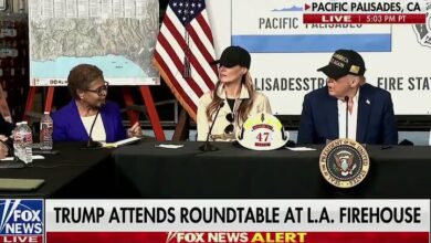 تنش لفظی ترامپ و شهردار لسآنجلس درباره روند بازسازی شهر+ فیلم