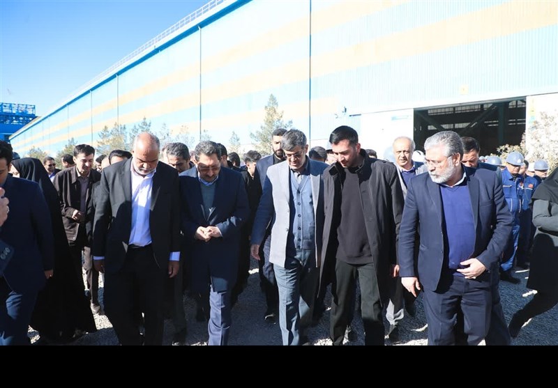 خط تولید کلاف فولاد در ابرکوه افتتاح شد