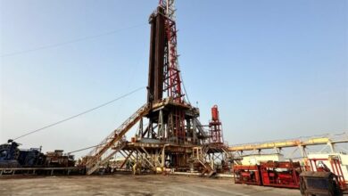 دکل میدان گازی مختار آماده نصب است