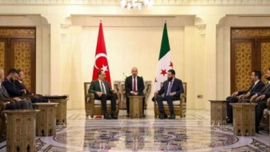 دیدار الجولانی با هیئت امنیتی ترکیه به ریاست ابراهیم کالین