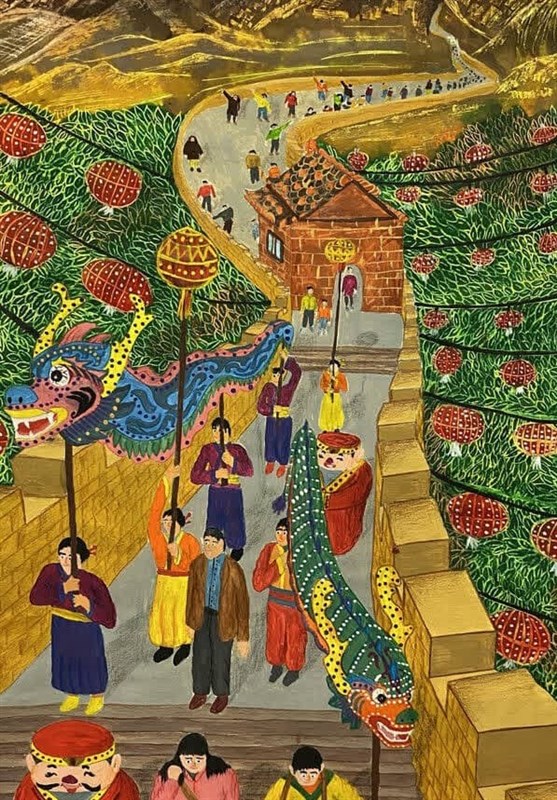 دیپلم افتخار نقاشی چین در دست هنرمندان اردبیلی