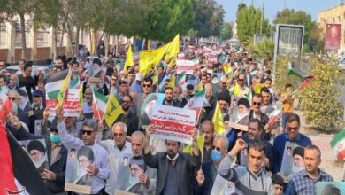 راهپیمایی بوشهریها به شکرانه پیروزی مردم غزه+فیلم