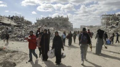 طنین نوای تکبیرهای عید فطر در میان آوارگان فلسطینی به نشانه پیروزی+ فیلم