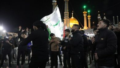 عزاداری زائران حرم حضرت معصومه(س) در رثای امام کاظم(ع)