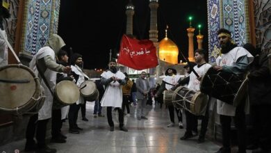 مراسم عزاداری شهادت امام کاظم(ع) در حرم حضرت معصومه(س)