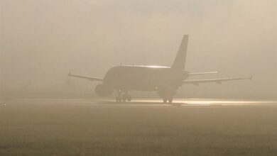 مهگرفتگی پروازهای فرودگاه مشهد را متوقف کرد