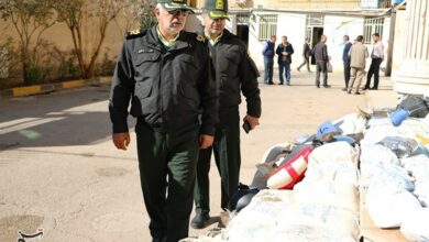 کشف محموله 616 کیلوگرمی انواع مواد مخدر در کرمان