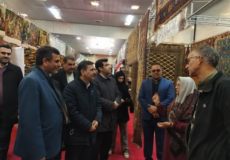 افتتاح نمایشگاه زنجیره تولید فرش دستباف گلستان+تصاویر