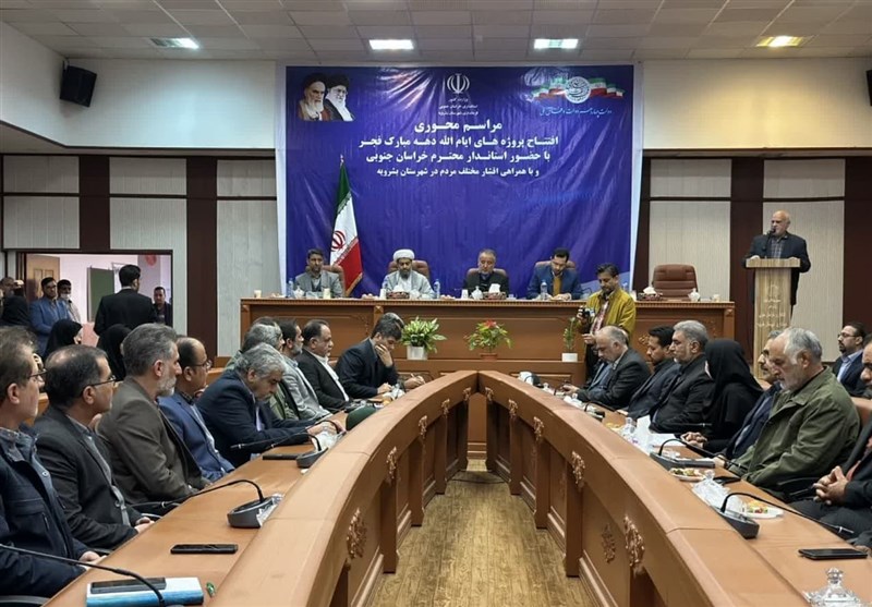 افتتاح یا کلنگزنی 77 پروژه در بشرویه