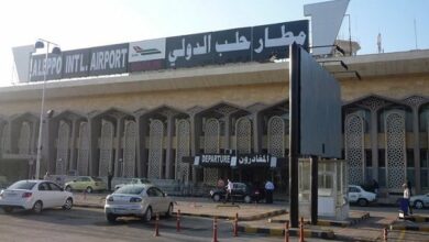 انفجار بسیار قوی در نزدیکی فرودگاه بینالمللی حلب