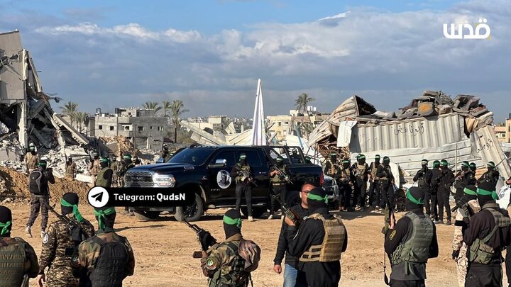 تبادل اسرا؛ قدرتنمایی حماس با خودروهای غنیمت گرفته شده از صهیونیستها