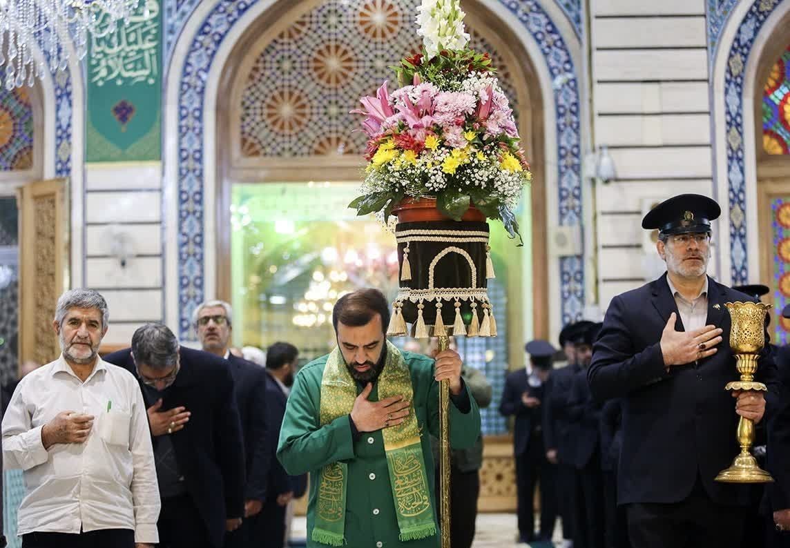 حال و هوای حرم حضرت معصومه(س) در میلاد امام حسین(ع)