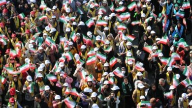 خروش مردم غرب استان تهران در جشن 46 سالگی انقلاب اسلامی+فیلم