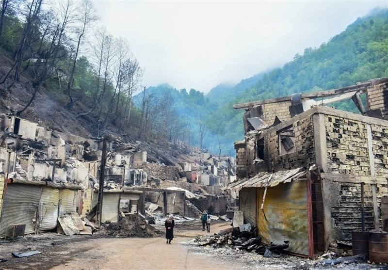 وضعیت روستای امامزاده ابراهیم شفت 300 روز پس از آتشسوزی