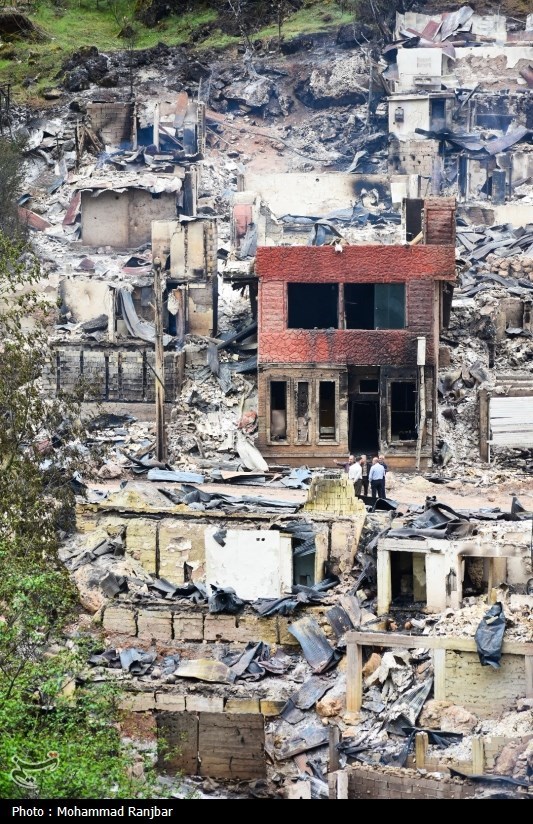 وضعیت روستای امامزاده ابراهیم شفت 300 روز پس از آتشسوزی