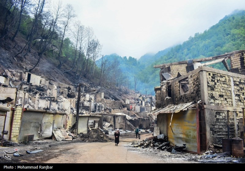 وضعیت روستای امامزاده ابراهیم شفت 300 روز پس از آتشسوزی