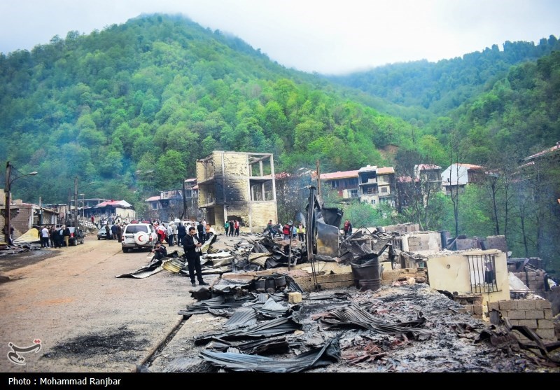 وضعیت روستای امامزاده ابراهیم شفت 300 روز پس از آتشسوزی