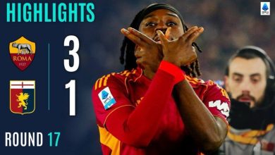 رما با پیروزی در هفته هفدهم سری آ به ۳۳ امتیاز رسید / رما , سری آ , فوتبال ایتالیا , هفته هفدهم , جدول ردهبندی