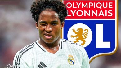 اندریک به صورت قرضی به لیون پیوست / اندریک , رئال مادرید , لیون , لیگ یک فرانسه , انتقال قرضی