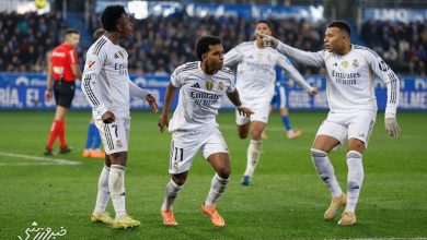 پیروزی سخت رئال مادرید مقابل آلاوس در لالیگا / رئال مادرید , لالیگا , آلاوس , امباپه , رودریگو
